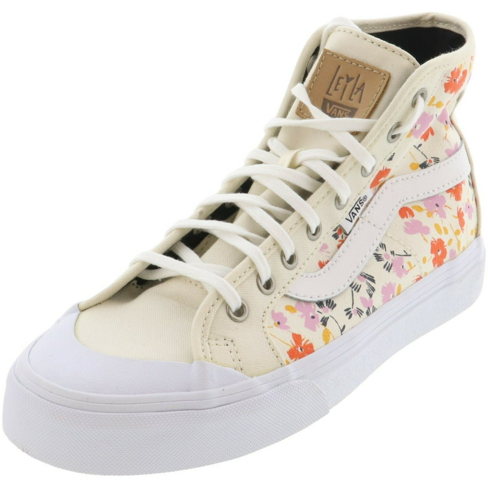 Vans Black Ball Hi SF Leila Hurst 70's Floral Women's Skate Shoes Size