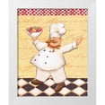 thumbnail image 3 of Daphne Brissonnet 15x18 White Modern Wood Framed Wall Art Titled - Le Chef et le Fruits, 3 of 5