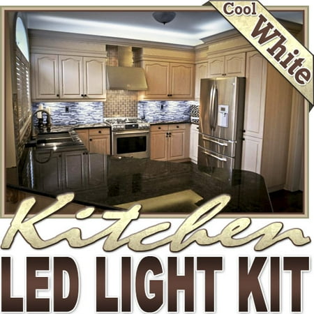 led kitchen light 110v diy cabinets microwave lighting counters floor glass strip 220v flexible waterproof lamp under kit pantry ft