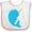 White and Pink, variant on Inktastic Narwhal Boys or Girls Baby Bib