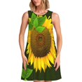 thumbnail image 1 of Disketp Sunflower3 para Vestido sin Mangas para Mujeres, Vestidos de Verano para Mujeres, Casual y Holgado para la Playa, 1 of 7