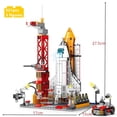 thumbnail image 1 of Space Rocket Launch Center Building Blocks Set, Aerospace Space Station and Spacecraft Model, DIY Aviation City STEM Bricks Toy, Creative Educational Gift for Kids, 1 of 7