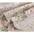 thumbnail image 4 of Chezmoi Collection 3-Piece Pre-Washed Printed Rosy Floral Patchwork Cotton Quilt Set, 4 of 8