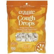 Equate: Honey Lemon Flavor Cough Drops, 100 ct