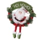 thumbnail image 1 of Guirnalda navideña de flores artificiales, decoración del hogar, regalo, manualidades con muñeca Papá Noel, 1 of 9