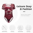 thumbnail image 4 of Fotbe Surreal Pink Headphones Body de Mujer con Cuello Redondo y Mangas Cortas, Sin Mangas Ajustado, Suave, Cómodo y Básico-Medium, 4 of 7