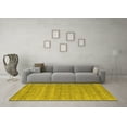 thumbnail image 3 of Ahgly Company Indoor Round Abstract Yellow Contemporary Area Rugs, 8' Round, 3 of 4