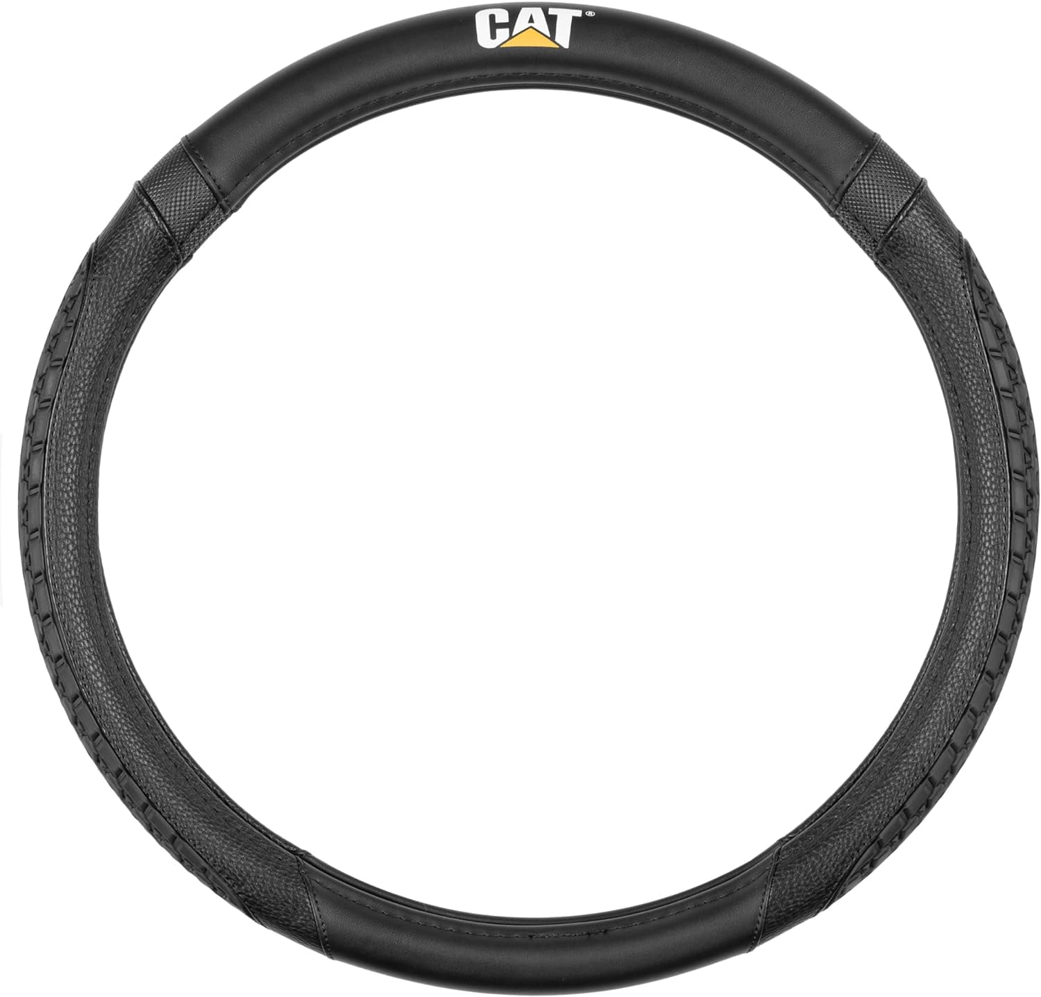 New Caterpillar 18 In Freightliner Caterpillar Leatherette Simi Truck Steering Wheel Cover Air Freshener