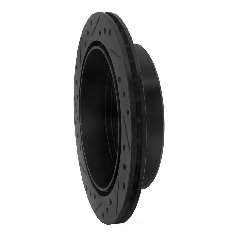 Dynamic Friction Company 633-80061R DFC Brake Rotor - Drilled And Slotted - Black
