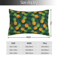 thumbnail image 2 of Naloa Pineapples with Palm Leaves Pillow Covers, Throw Pillow Case Cushion Covers,Cushion for Bedroom,Couch,Home-14"x20", 2 of 6