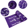 thumbnail image 5 of Healing Blanket Get Well Soon Gifts Purple Compassion Blankets Sympathy Prayer Warm Hugs Courage Sunshine Throw Blankets Soft Cozy Blanket, 5 of 6