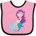 thumbnail image 3 of Inktastic Mermaid Girls Baby Bib, 3 of 4