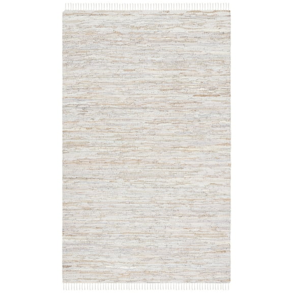 SAFAVIEH Vintage Leather Christal Solid Area Rug, Beige, 4' x 6'