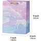 thumbnail image 5 of Bolsas de regalo de tamaño mediano - Bolsa de regalo con patrón de mármol colorido con papel de seda para compras, fiestas, bodas, baby showers, manualidades - Paquete de 4 - 7" x 4" x 9" JAMW Sencillez, 5 of 5