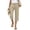 Khaki, variant on Wutalume Womens Linen Pants Cropped - Cotton Linen Drawstring Waist Loose Fit Straight Leg with Pockets Solid Color for Lounge Daily,Army Green L