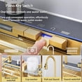 thumbnail image 4 of Gold Smart digital waterfall kitchen sink, 29.5"Drop In Stainless Steel Single Bowl Sink, 4 of 7