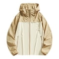 thumbnail image 2 of Zedker Men's Rain Jacket Raincoat Windbreaker Waterproof Lightweight Hoodies Cycling Jackets with Pockets Yellow S, 2 of 6