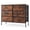 Brown, variant on Aidoly Bedroom Dresser, 6 Storage Drawers, Anti-Tip Wide Fabric Closet Chests Organizer Tower Furniture with Wooden Top Metal Frame for Living Room, Hallway, Entryway, Black