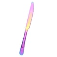 thumbnail image 3 of Cuchillo de acero inoxidable sin BPA, utensilio de cocina, vajilla para el hogar, restaurante, boda, colorido, 3 of 5