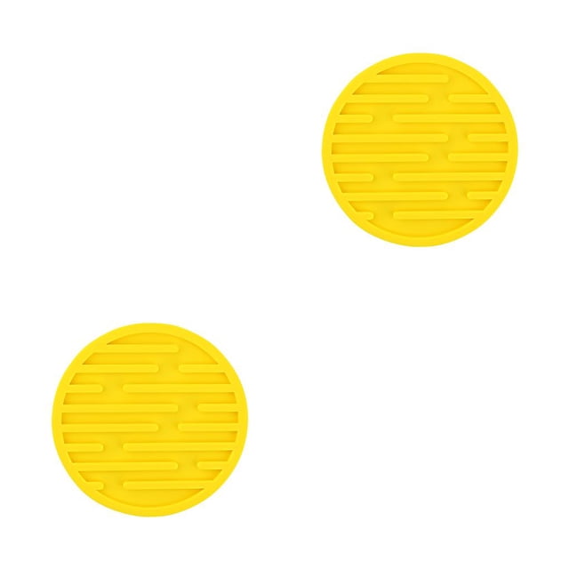 Paquete de 4 posavasos para bebidas Advancent Amarillo Resistente al calor