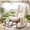 Beige, variant on Tappio Rocking Papasan Chair with Adjustable Footrest, Outdoor Egg Rocking Chair with Thick Cushion and Steel Frame, Oversized Papasan Lounge Rocker for Garden, Porch, Living Room, Beige