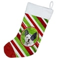 thumbnail image 2 of Caroline's Treasures Snowflakes French Bulldog Multi-color Christmas Stocking, with Soft Suede Fabric 18", 2 of 3