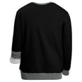 thumbnail image 2 of Thrilos Mens Sweatshirts Fleece Crewneck Long Sleeve Sweatshirt Color Block Midweight Pullover Shirts Work Tops, 2 of 7