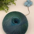 thumbnail image 1 of Segmental Dyed Rainbow Hand Knitted Thread  200g 1600m Long Invincible Magic Ball Wool Crochet Thread Rainbow Magic Ball, 1 of 7