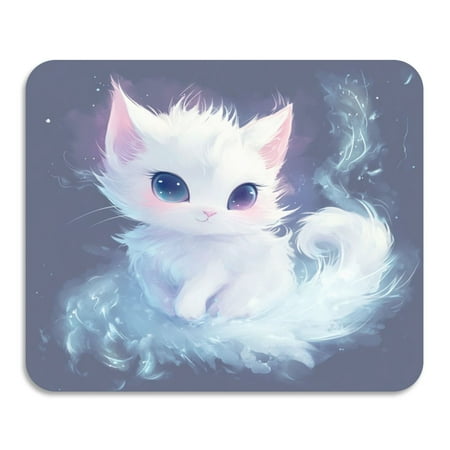

Diatom Mud Drain Pad 19.7x15.7 Inch Dish Drying Mats Magical Mat Magic Mat Kitchen Drain Mat Coffee Drain Mat Table Drain Mat Lovely Cartoon White Cat