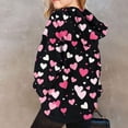 thumbnail image 5 of GA WEIHUA Clearance Sale,Sweatshirts for Girls Toddler & Kids Valentine's Day Cute Heart Printed Hoodies Girl's Long Sleeve Pullover Tops Sweaters & Hooded(Black,13 Years), 5 of 5