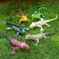 thumbnail image 4 of 4 piezas de simulación de lagarto grande, camaleón del desierto, juguete elástico de plástico de 14 pulgadas de largo, lagarto, 4 of 5