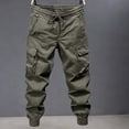 thumbnail image 7 of zbxnLI Plus Size Men's Cargo Jogger Pants Outdoor Hiking Running Casual Stylish Sweatpants with Pockets M-5XL, 7 of 7