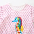 thumbnail image 6 of JUMEYU Kid Pajamas Girls Toddler Girls Pajamas Prints Short Sleeve Shirt Shorts PJs Sets 3T 4T (Pink,3-4 Years), 6 of 9