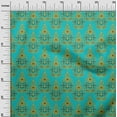 thumbnail image 2 of oneOone Organic Cotton Voile Fabric Floral & Paisley Block Printed Fabric 1 Yard 42 Inch Wide, 2 of 4