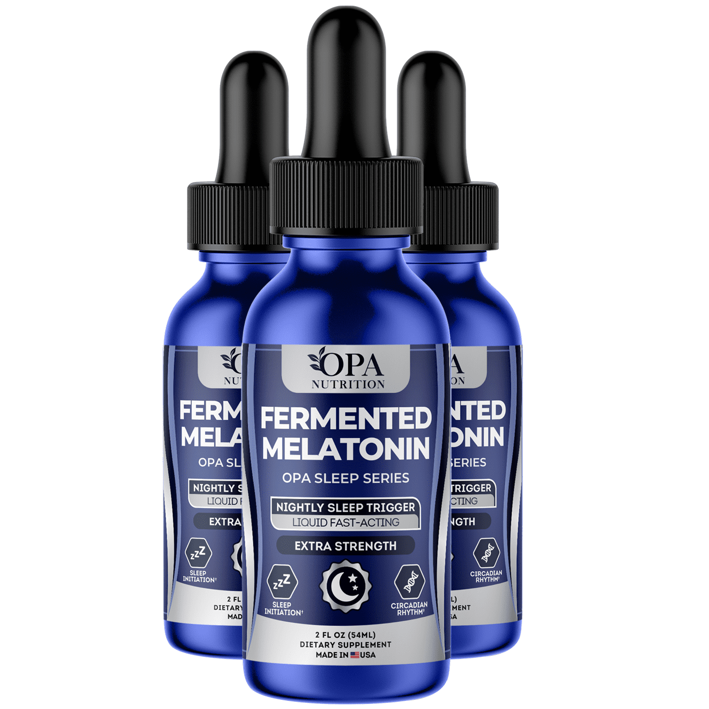 OPA Sleep Fermented Melatonin Liquid Formula with Probiotic Base for Nightly Wellness – 54sv