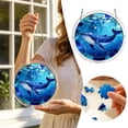 thumbnail image 2 of 7.8in Acrylic Jigsaw Puzzle Suncatcher – Brain Teaser Game for Kids & Adults, Sun Catcher Puzzle for Window #004, 2 of 7