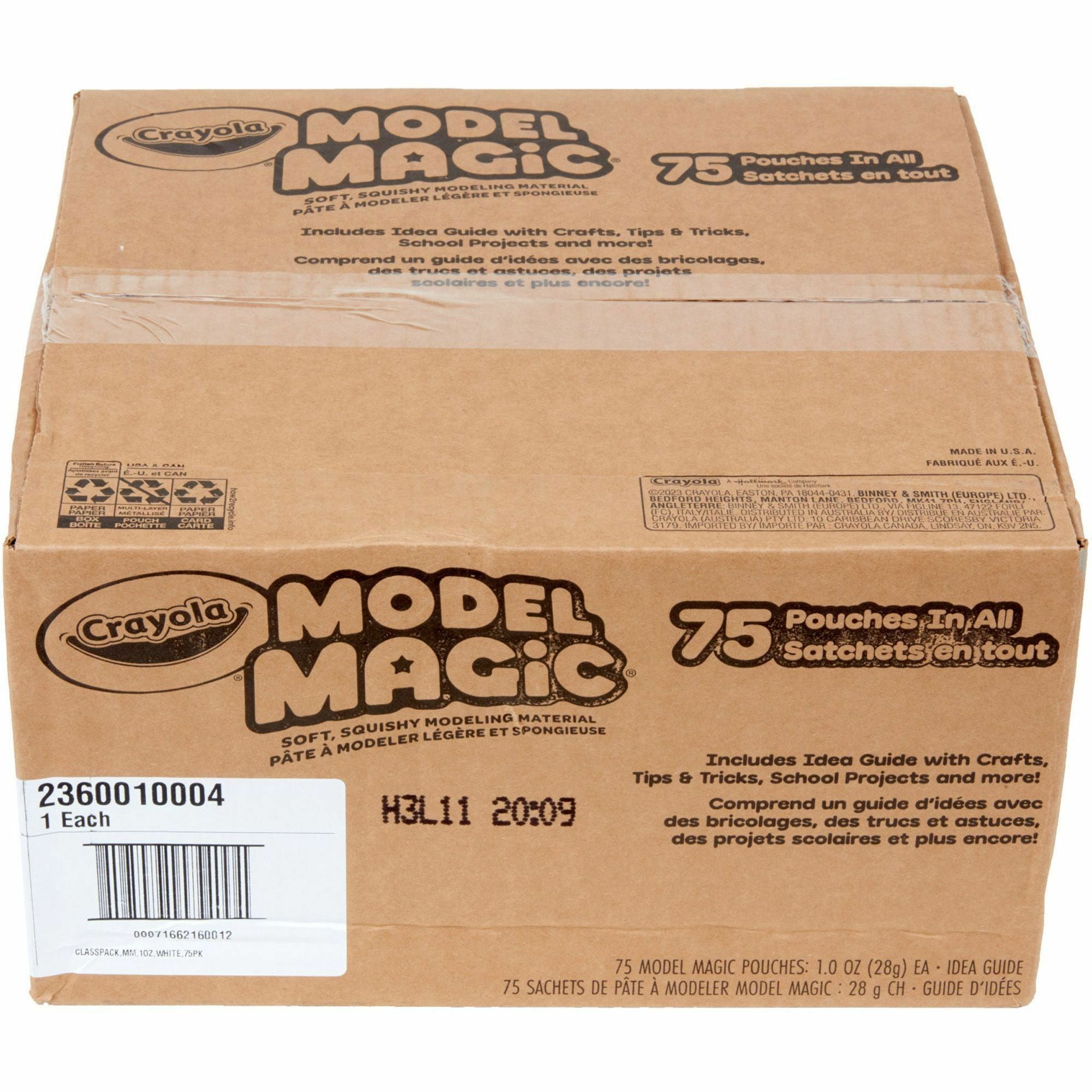 Crayola Model Magic, White Clay Alternative, Slime Ingredient, 75 Packs
