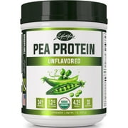 ZYY Pea Protein Powder - Organic Vegan Plant-Based, Unflavored & Unsweetened, Hydrolyzed for Easy Digestion, Keto, Low Carb, Dairy Free, Non-GMO, with BCAA