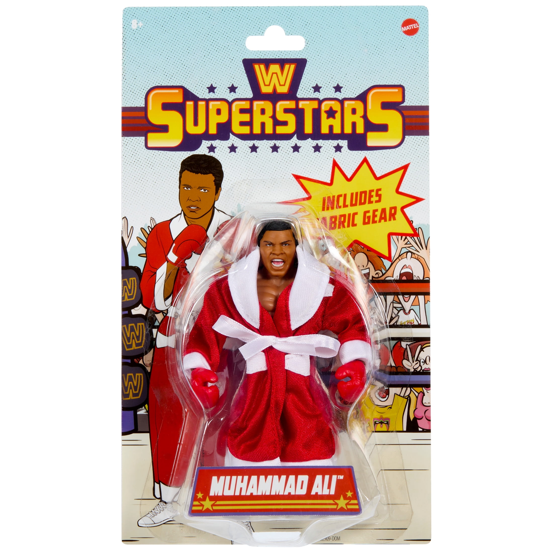 福*郎様 MUHAMMAD ALI アクションフィギュア＆メダル一対！ WWE Retro Superstars Muhammad Ali 6-inch Action Figure with