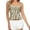 Green, variant on Daznico Womens Gingham Plaid Camisole Lace Trim Tie Strap Button Front Fitted Casual Summer Crop Tank Top,L