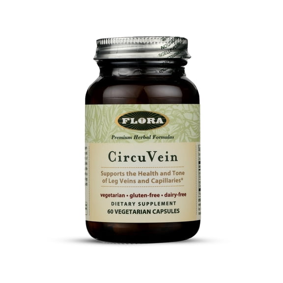 Flora CircuVein Supplement, Nourish Circulatory System & Varicose Veins, Natural Bioflavonoids From Spanish Oranges, For Legs, Vein & Blood Circulation Support, Daily Wellness -60 Vegetarian Capsules
