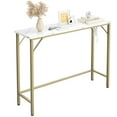 thumbnail image 2 of Luku 5.9" Narrow Console Table, Skinny Behind Couch Table for Living Room, Slim Sofa Table, Gold, 2 of 9