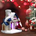 thumbnail image 4 of DIY DOLUCIÓN de MUÑa de MUÑa de MUÑa Decoración Navideño Paisaje Ornamento Romántico Resina Cumpleaños Familias Papá Noel Yotijar Casa de miniatures, 4 of 10