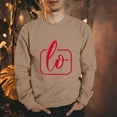 thumbnail image 2 of Amzcrzy Chandails en Molleton de la Saint-Valentin pour Hommes Mode Ample Imprimé Valentines Tops Décontractés Manches Longues Col Rond Couples Chandails en Molleton Cadeaux de la Saint-Valentin pour Hommes, 2 of 4