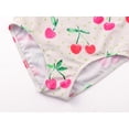 thumbnail image 5 of Serdomi Girls Adjustable Double Strap Swimsuit for Kids Pink Cherry Print Bathing Suit Size 8, 5 of 7