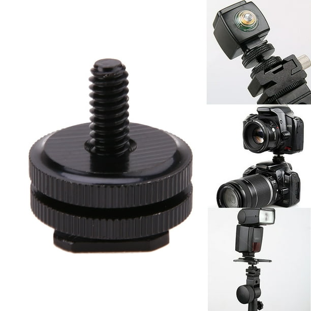 Tornillo de montaje de trípode Pro 1/4 "-20 para cámara de flash Adaptador de zapata caliente y fría Tmvgtek 1nq4ta3hj9fj4eg3