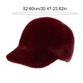 thumbnail image 6 of Joernso Plush Fuzzy Faux Fur Baseball Cap for Men Women, Fluffy Winter Warm Baseball Cap, Adjustable Unisex Curved Brim Hat for Cold Weather, 6 of 8