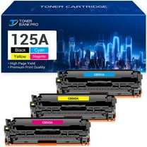 125A Toner Cartridges Compatible for HP 125A 125 A CB540A HP Color Laserjet MFP CP1518ni CM1312nfi CP1215 CM1312 MFP CP1515n CP1518 CP1515 Series Pritner C/Y/M 3PK