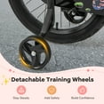thumbnail image 6 of Costway 12" Kid’s Bike with Training Wheels Adjustable Handlebar & Seat Handbrake Pink, 6 of 9