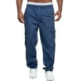 thumbnail image 2 of Product Classification Pants for Men - Cargo Trousers with Utility Pockets for Everyday Work and Training Durable Straight-leg Overalls Style for Men, 2 of 4